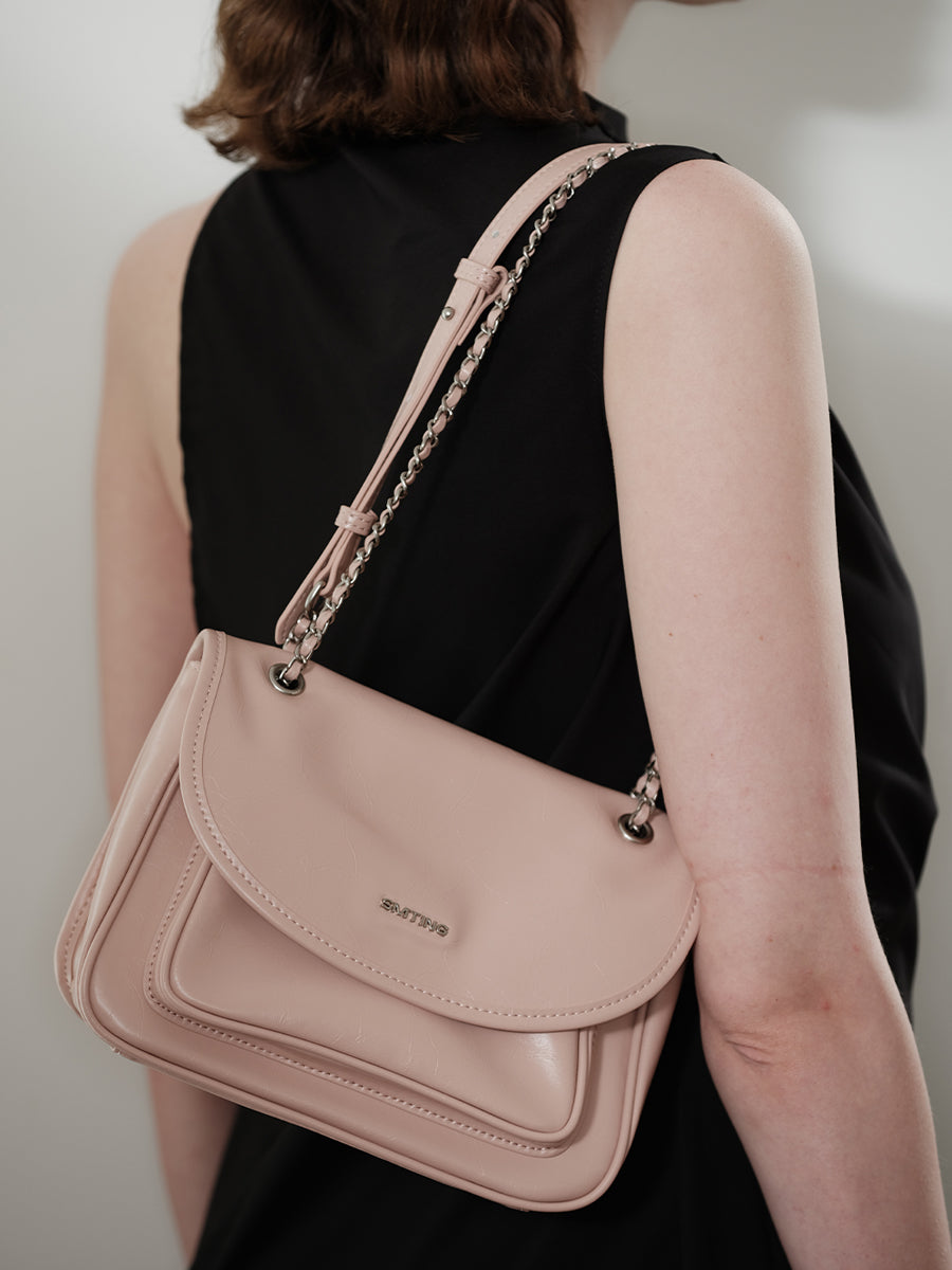 Heartbeat-Chain Bag Square Mini Bag