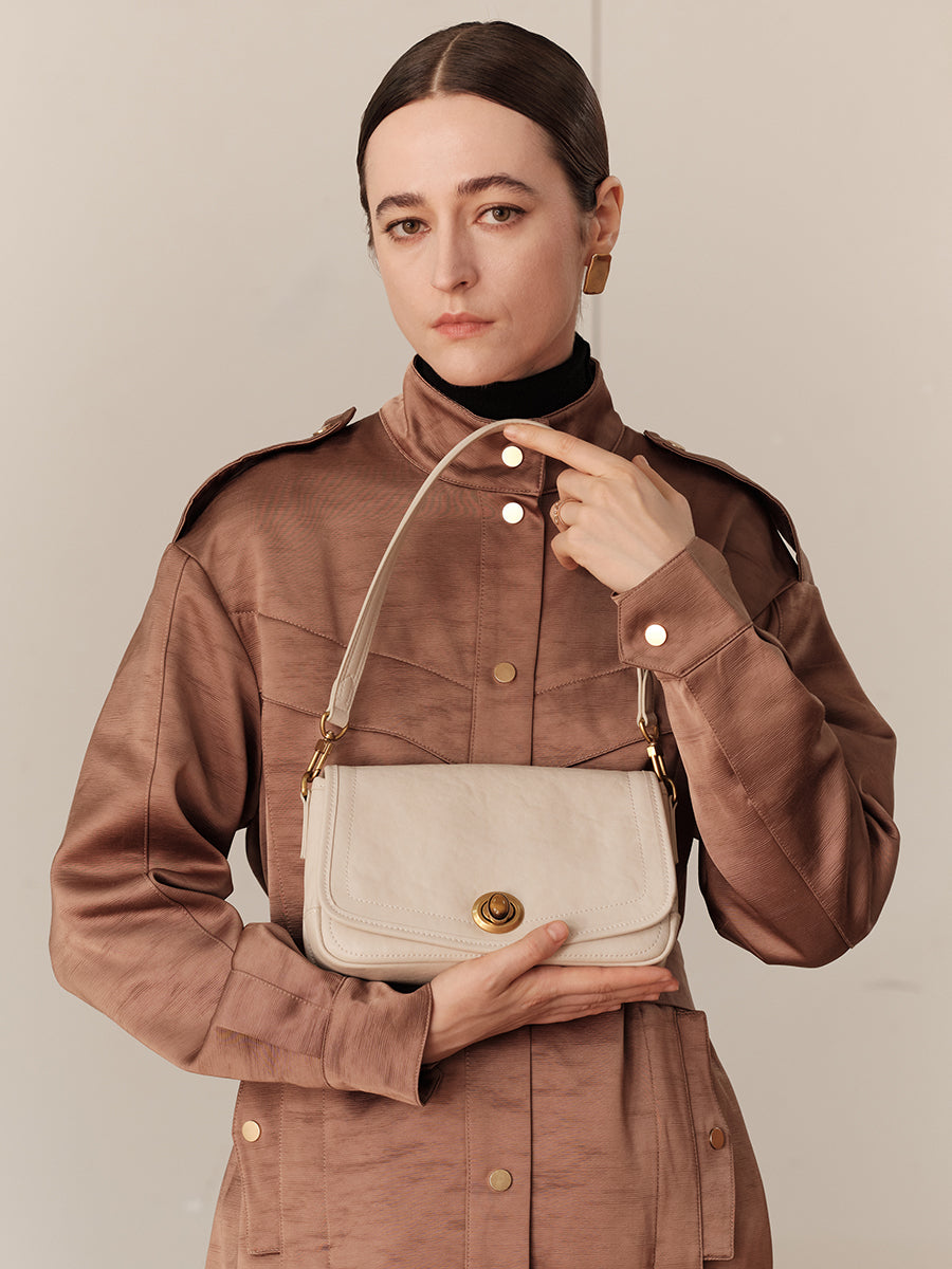 Regret not Meeting Earlier-Underarm Square Bag