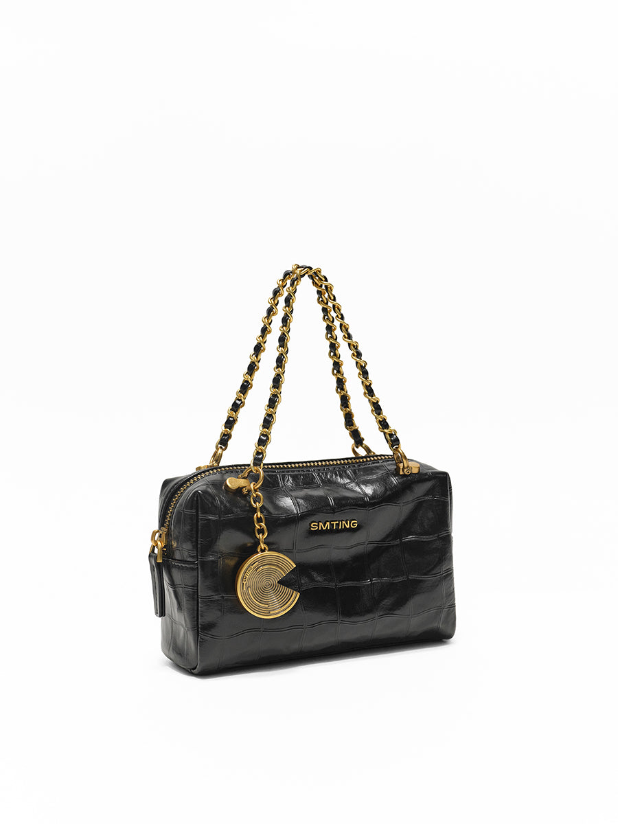 Crocodile pattern handbag chain bag