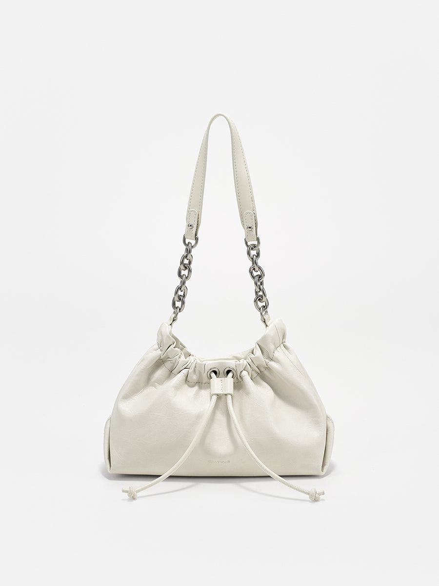 Pleated cloud bag underarm bag