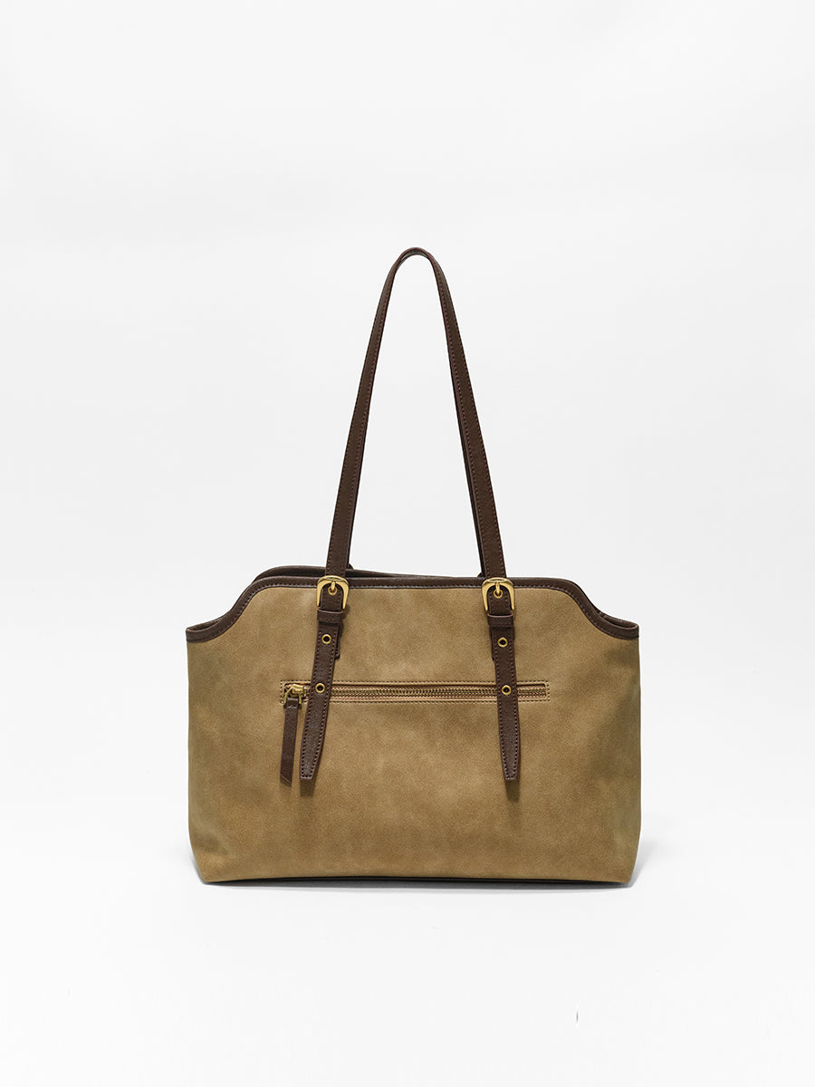 Wavy large capacity single shoulder tote bag