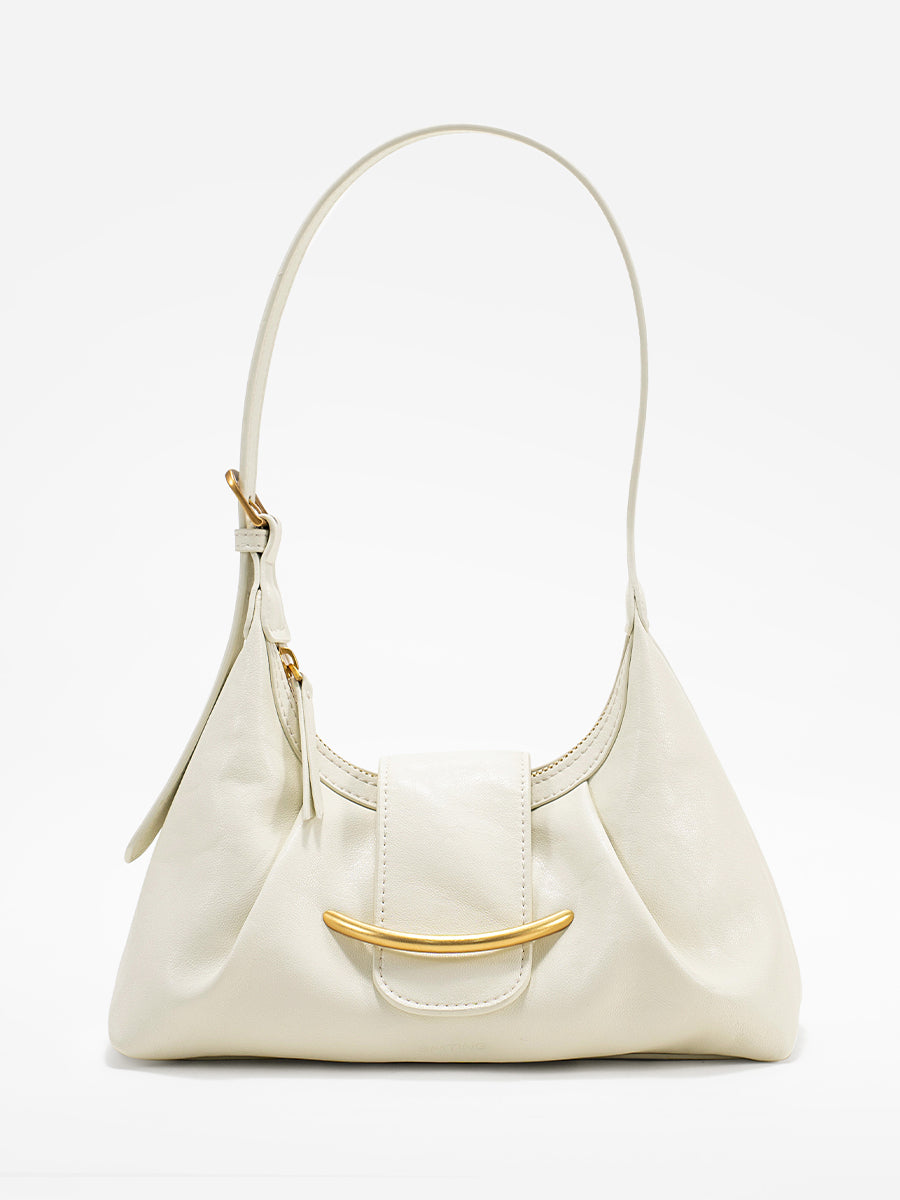 Crescent-shaped delicate hobo bag