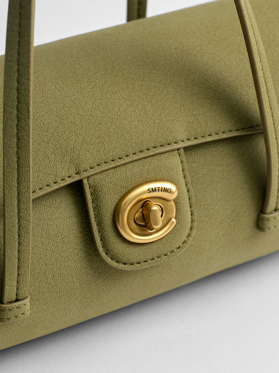 Light luxury cylindrical bag under the arm