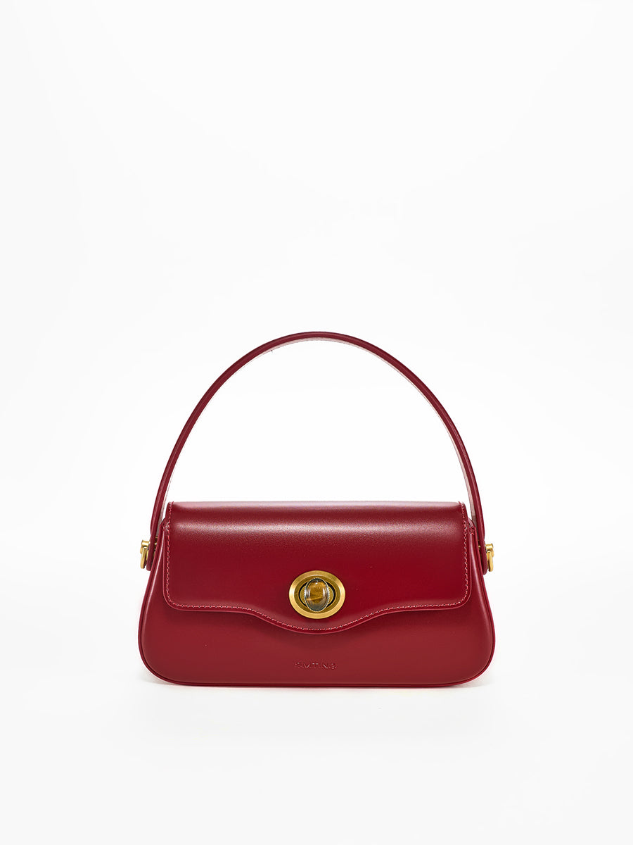 Wavy hand-held small square bag