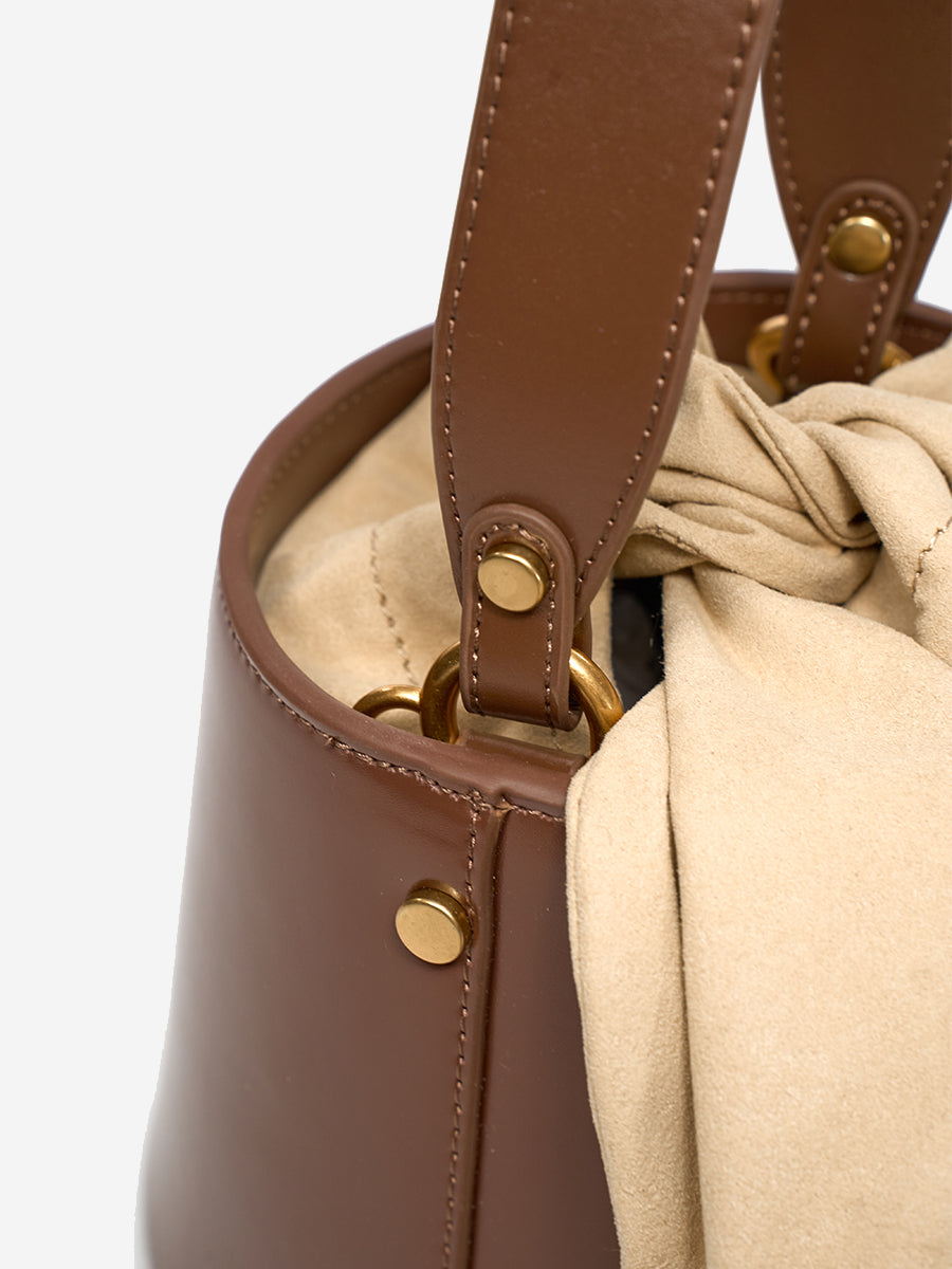 Pearl Chain Bucket Bag