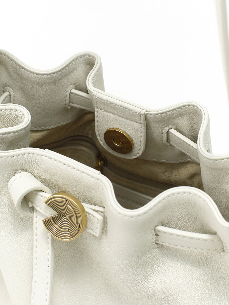 Folded Cloud Bucket Bag