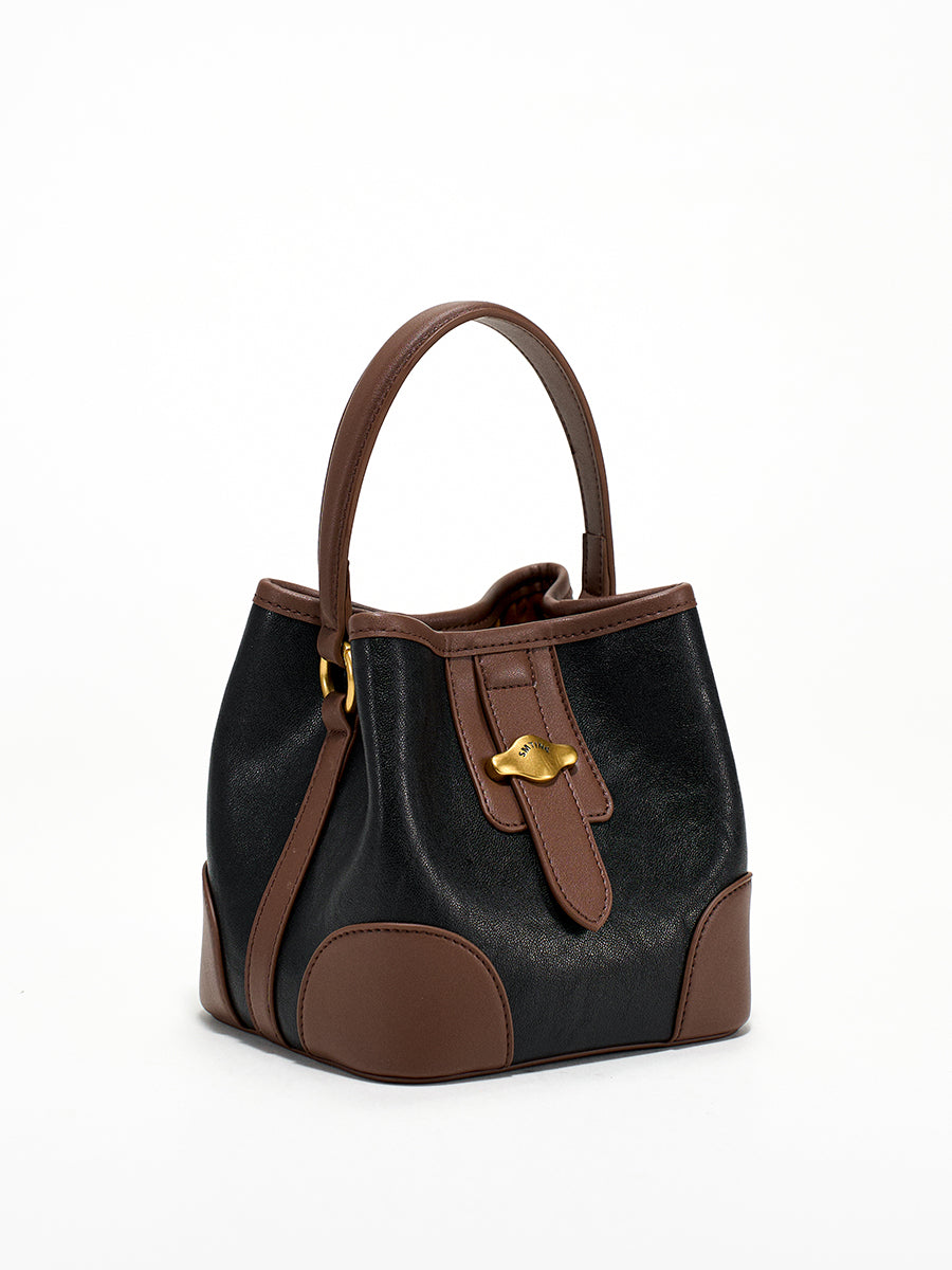 Small and lazy crossbody bucket bag