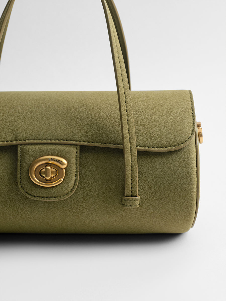 Light luxury cylindrical bag under the arm