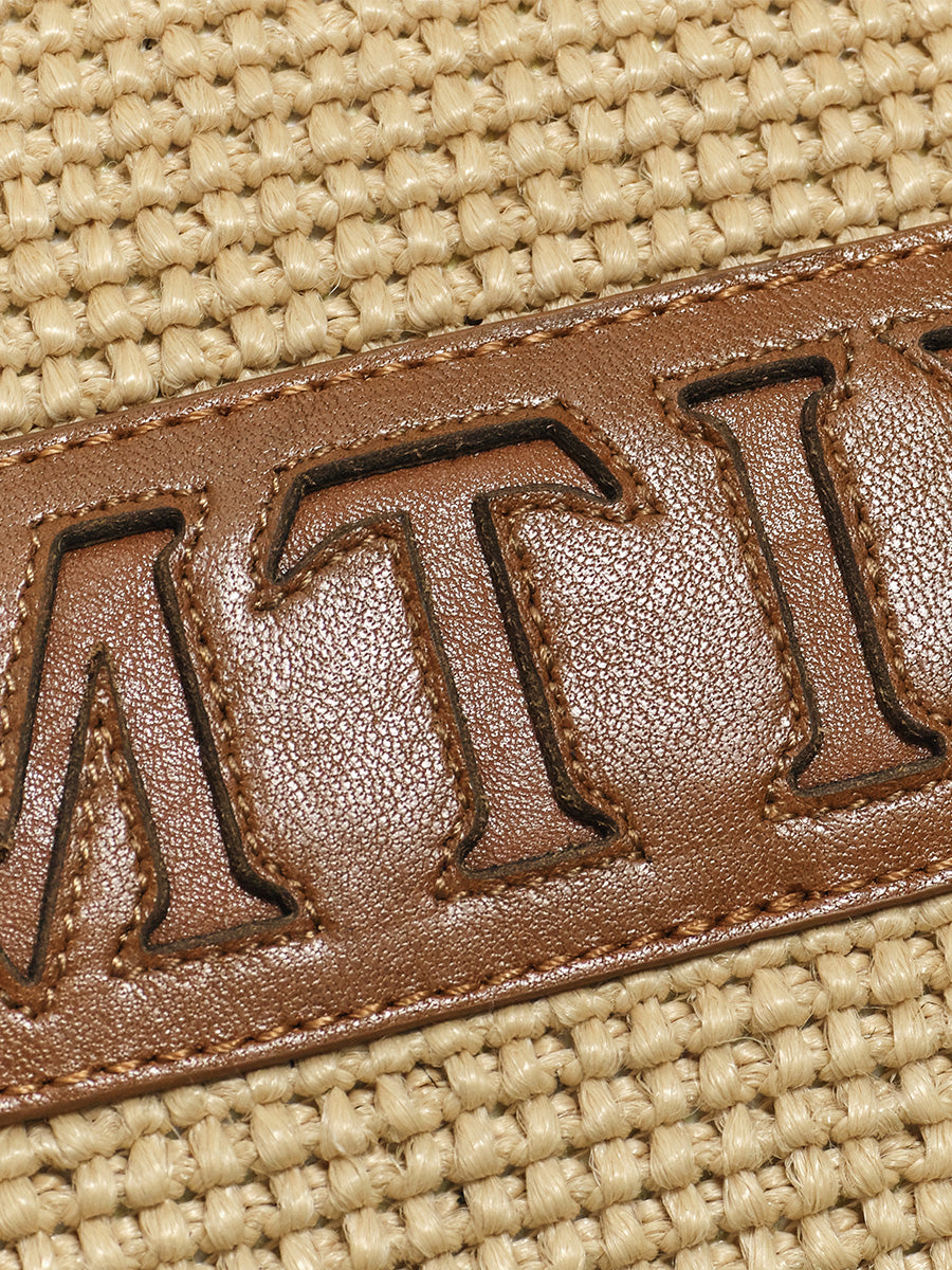 French woven handbag underarm bag