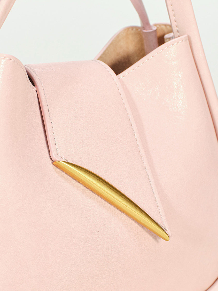 Exquisite magnetic buckle super soft bucket bag