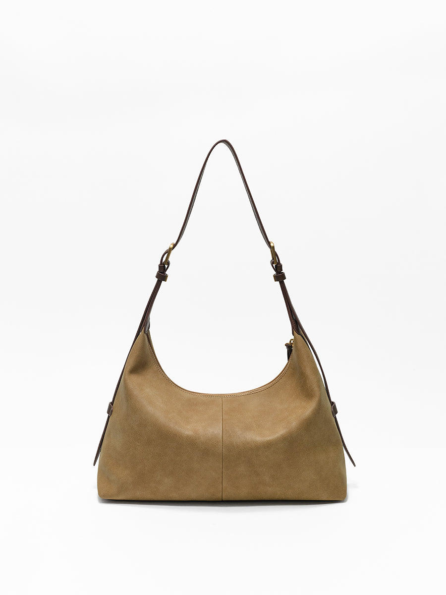 Niche minimalist single shoulder crossbody tote bag