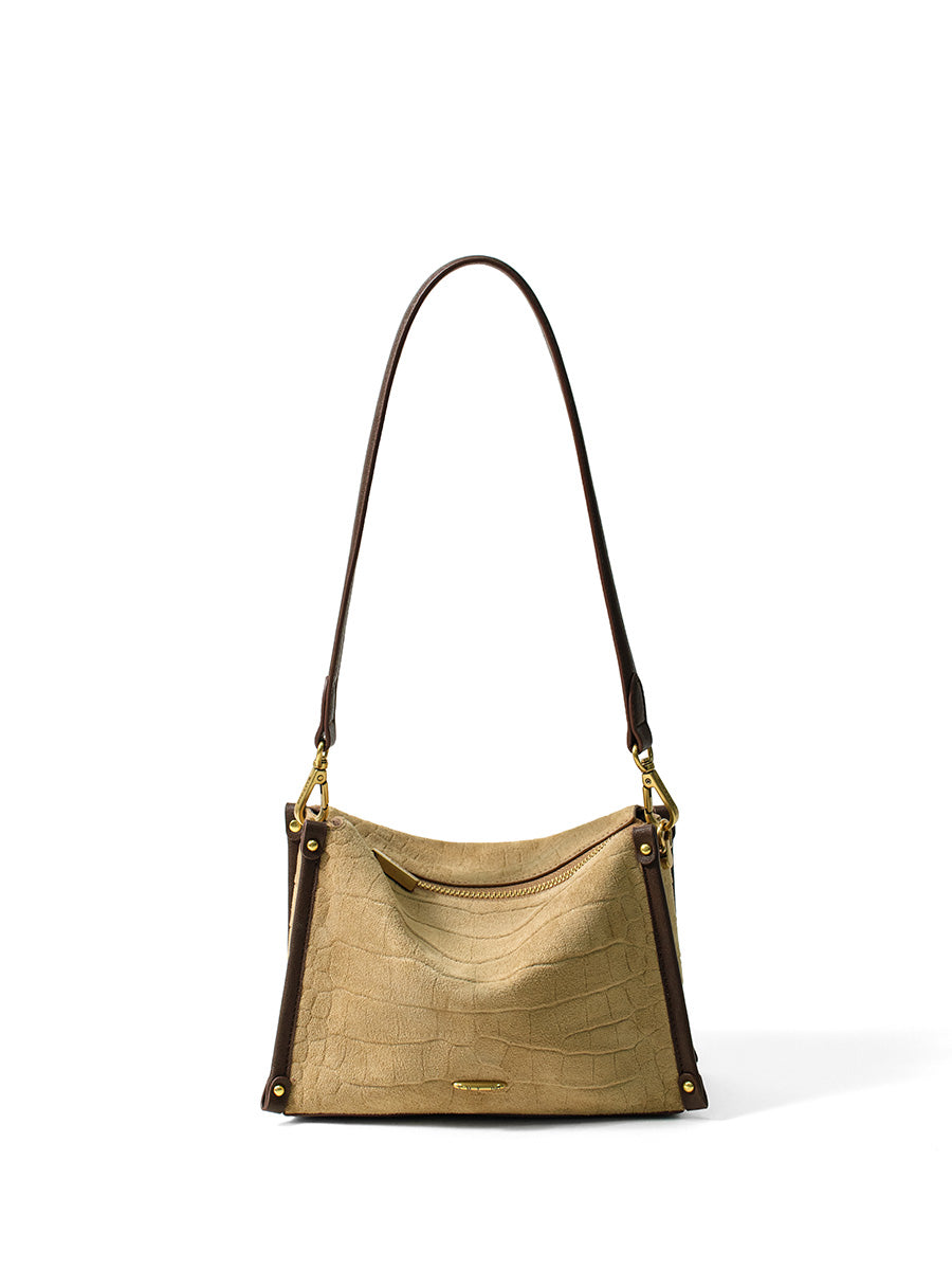 Fashionable hand-held box bag for autumn and winter