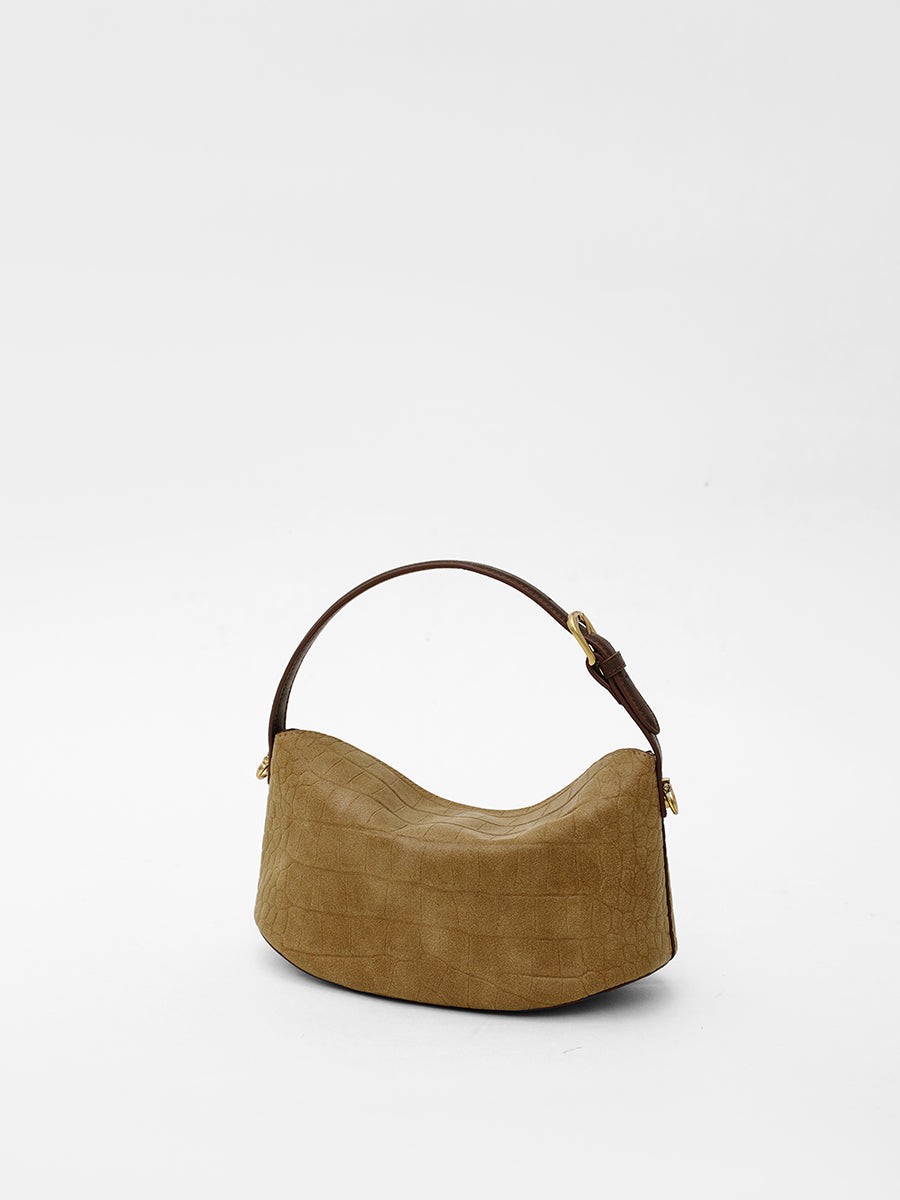 Crocodile pattern pillow bag and curling bag