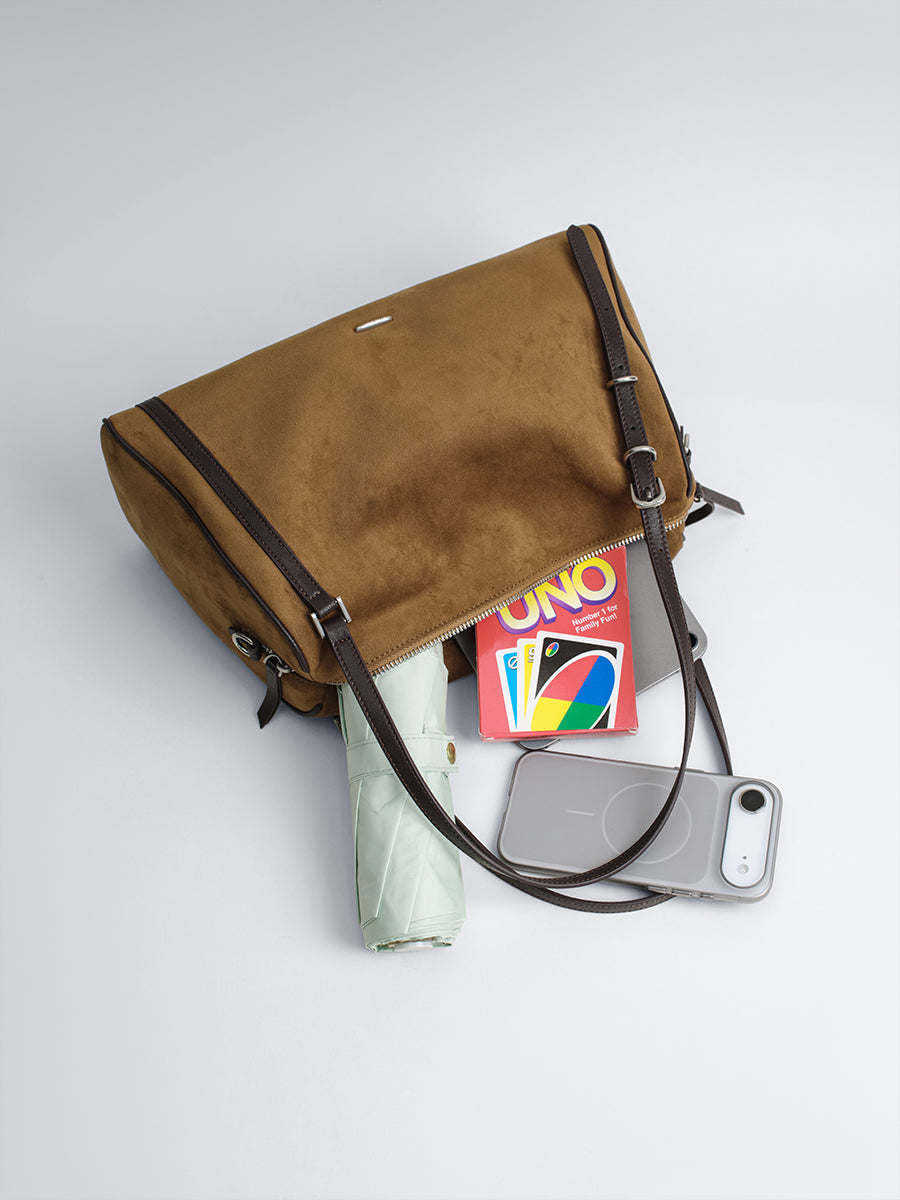 SUEDE CAPSULE COLLECTION TOTE BAG