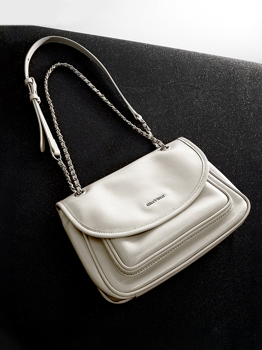 Heartbeat-Chain Bag Square Mini Bag
