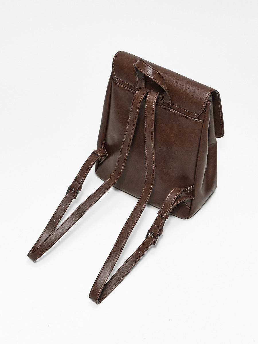 Retro college style large-capacity backpack