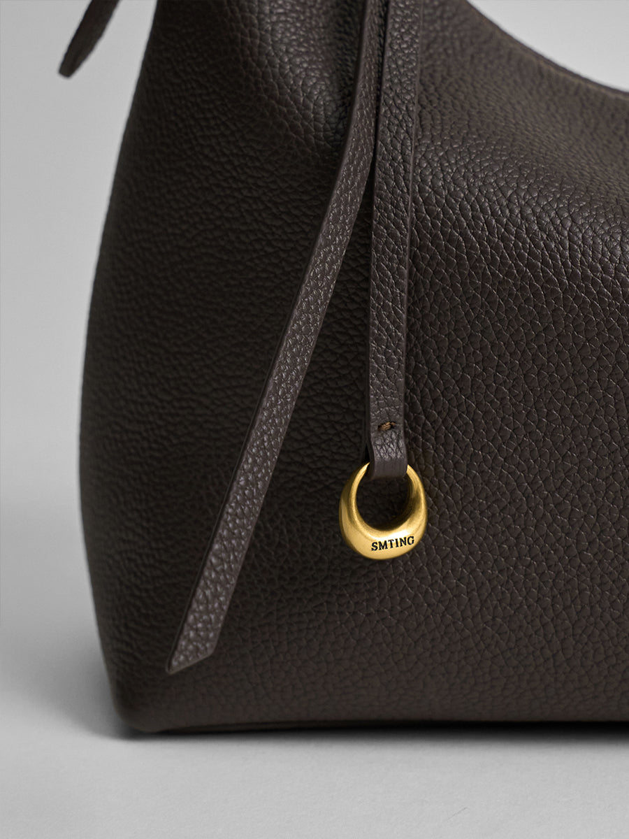 First-layer cowhide minimalist hobo bag