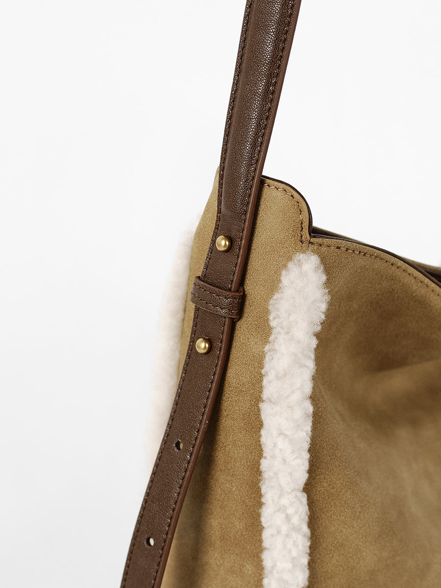 Autumn and winter light luxury hand-held tote bag