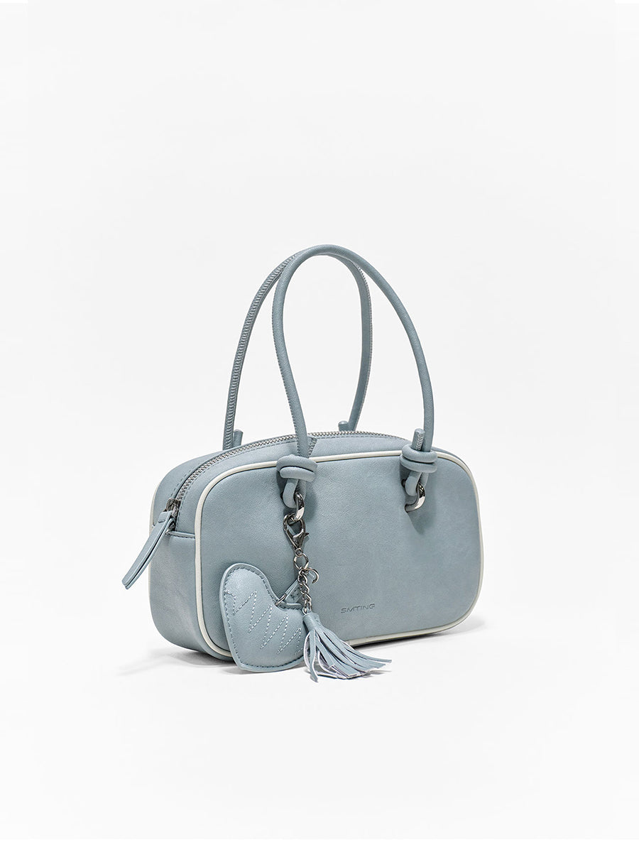 Compact and portable handbag boston bag