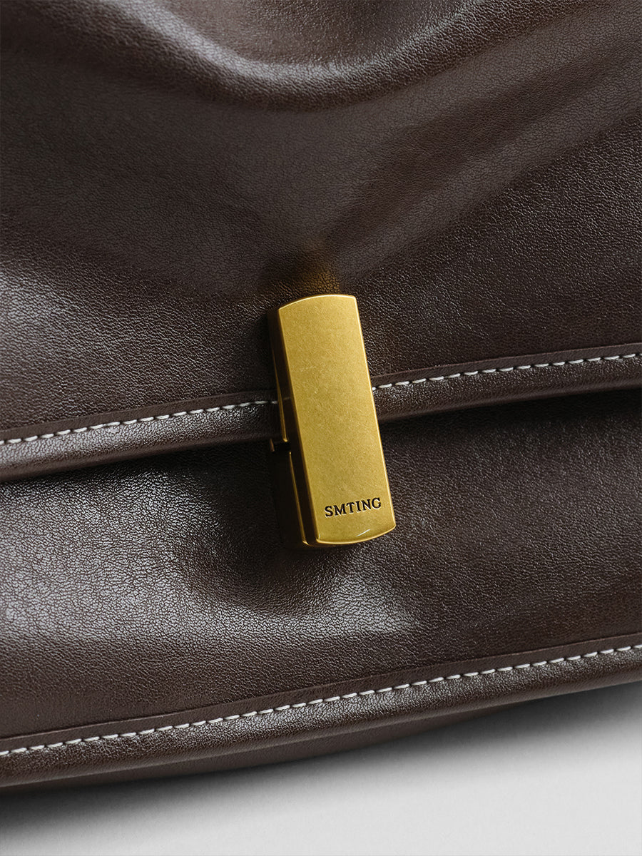 vegetable tanned cowhide messenger bag