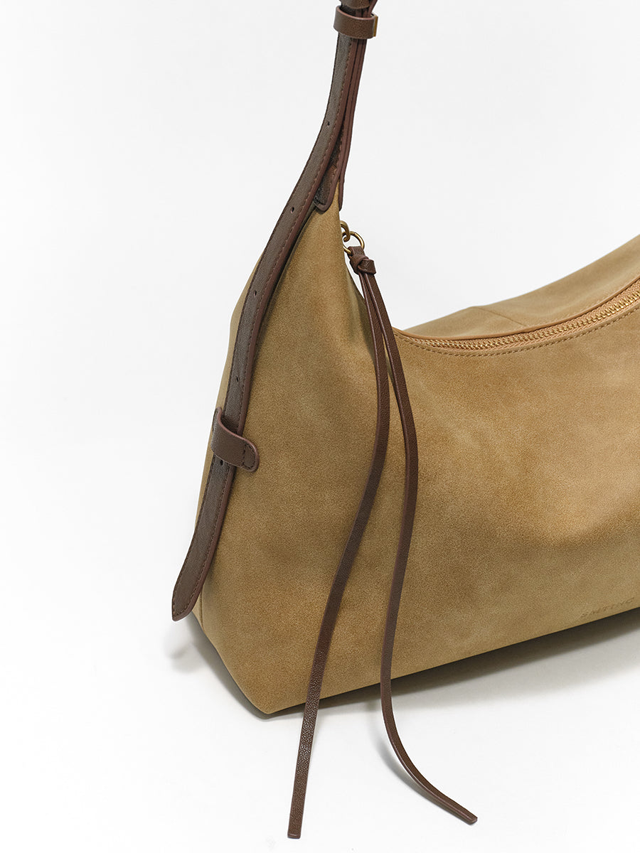 Niche minimalist single shoulder crossbody tote bag