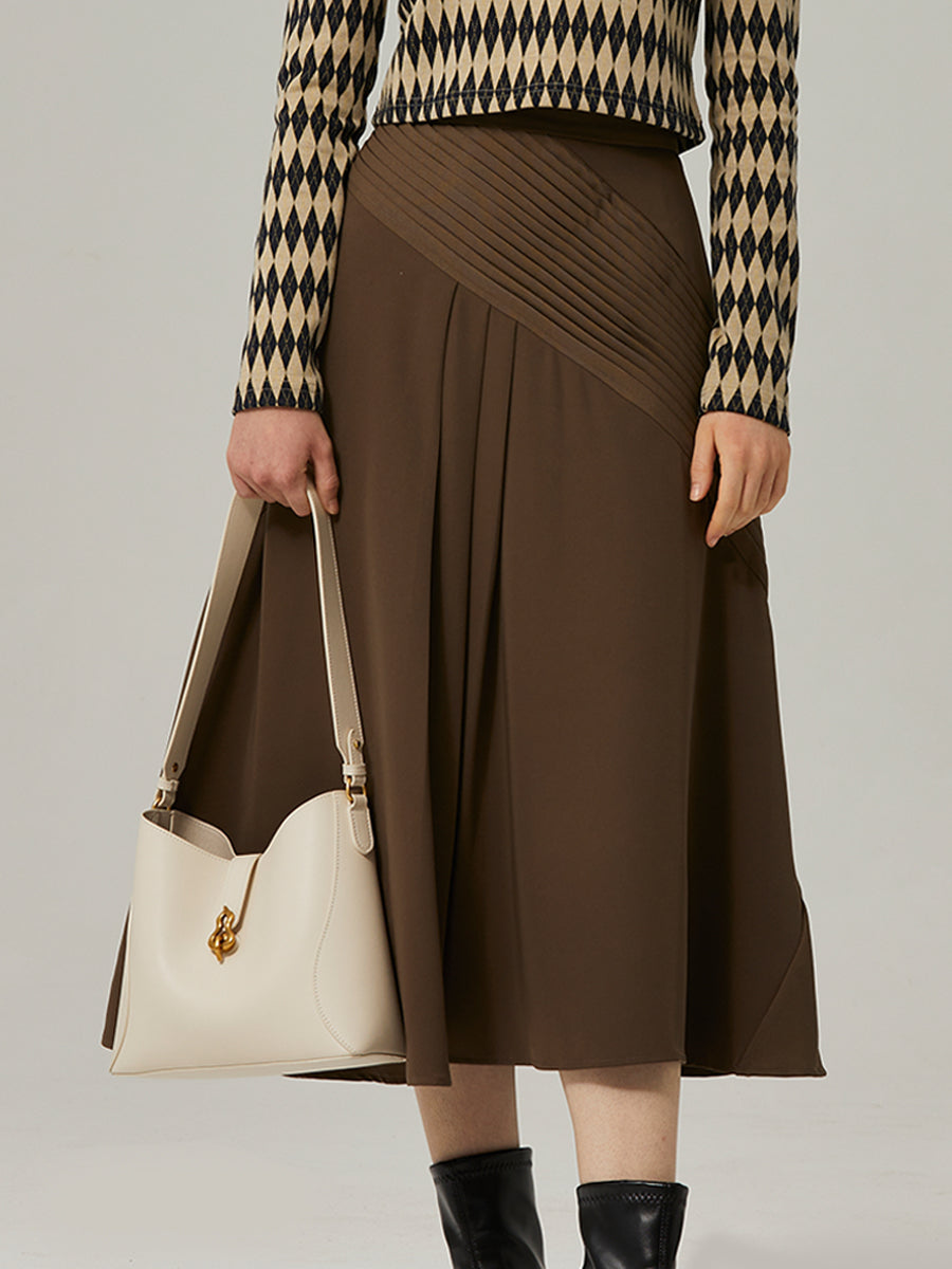 Large-capacity bucket bag for daily commuting