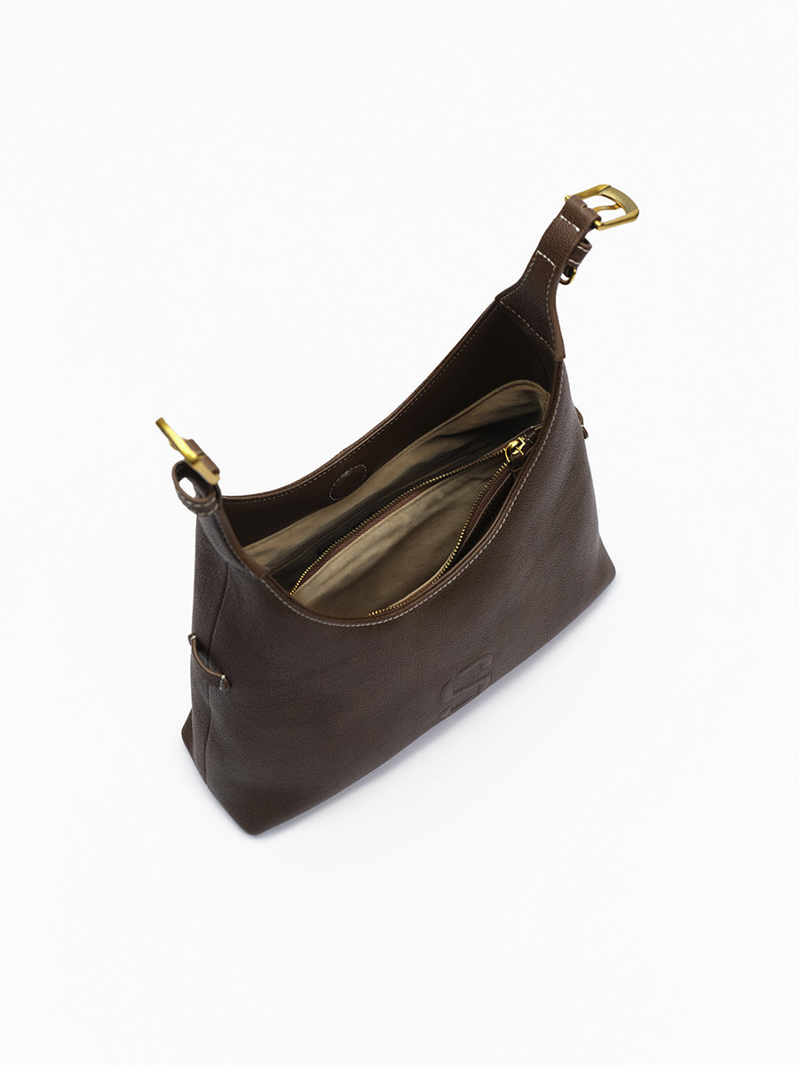 Top-grain Leather Crossbody Bag