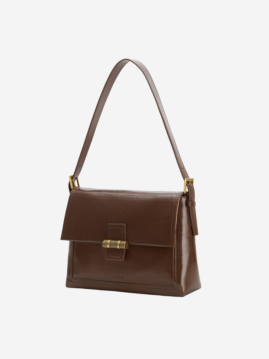 Classic lock small square shoulder bag