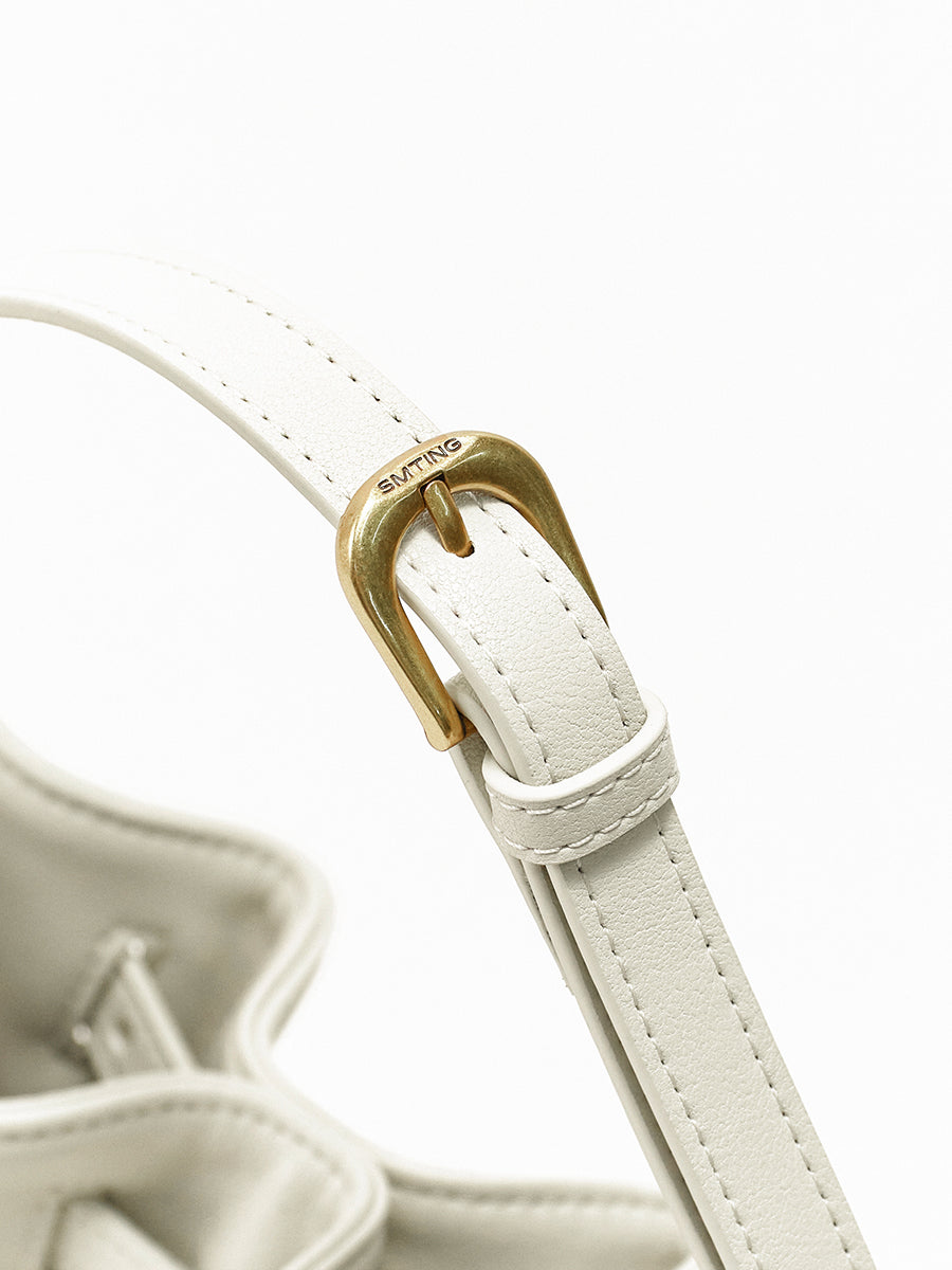 Folded Cloud Bucket Bag