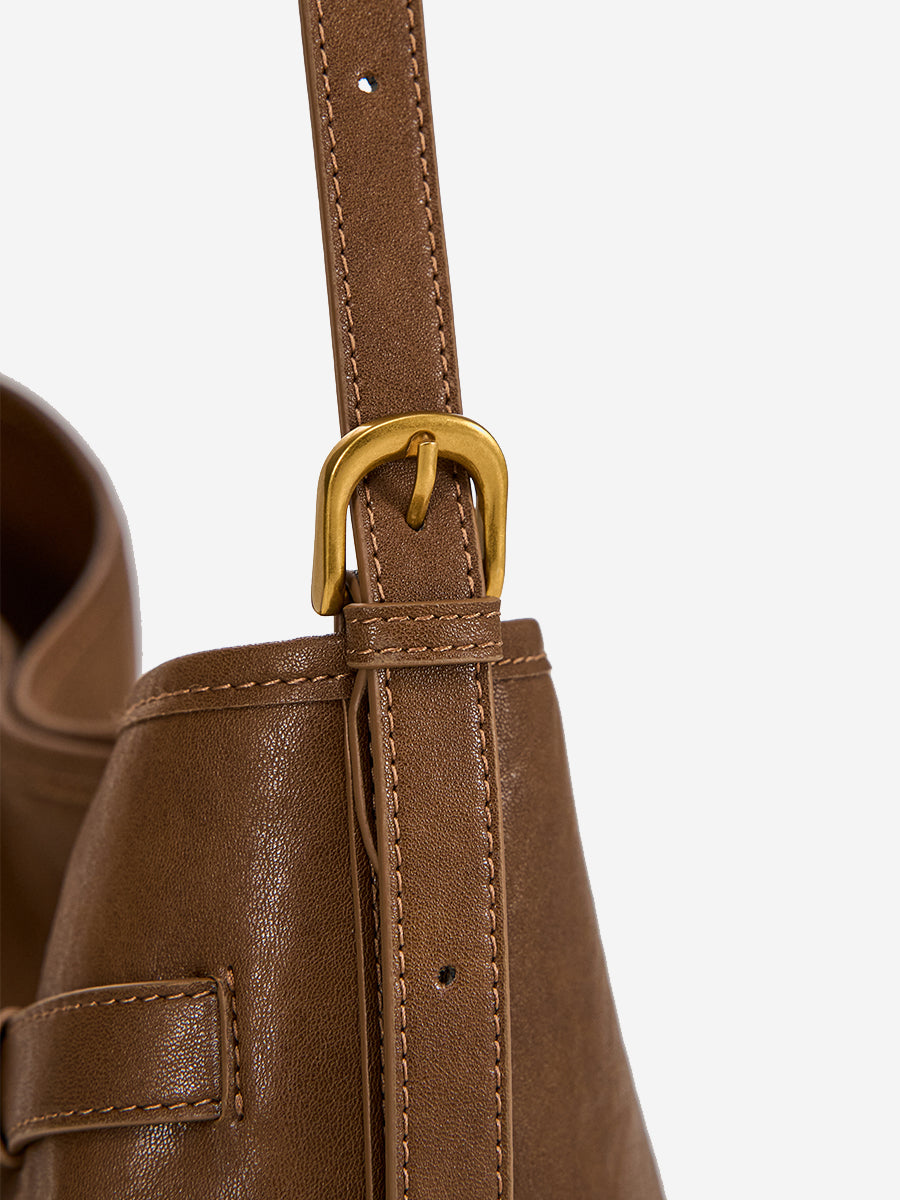 Long Time no See-Large Capacity Leather Tote Bag