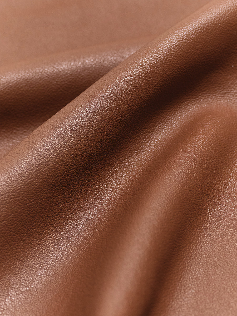 Top-grain Leather Bucket Bag