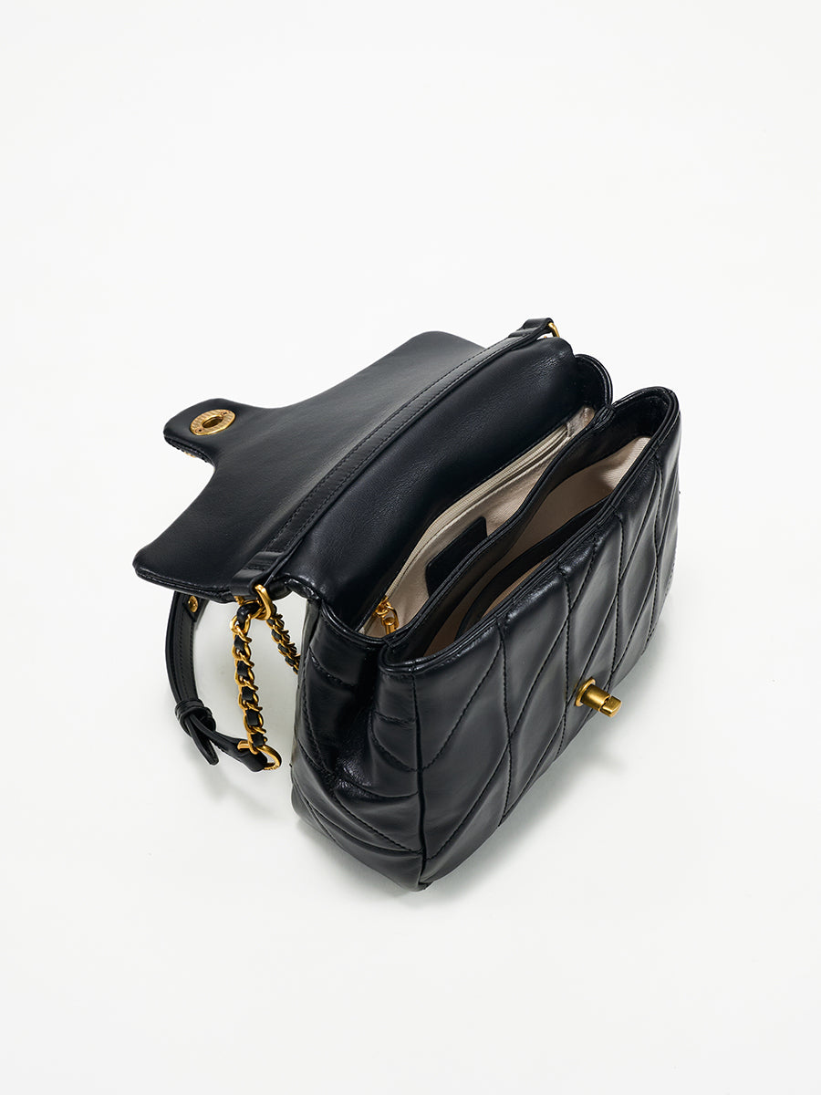 Diamond-shaped chain bag square bag