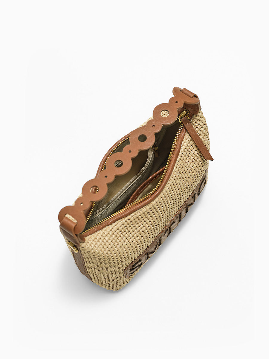 French woven handbag underarm bag