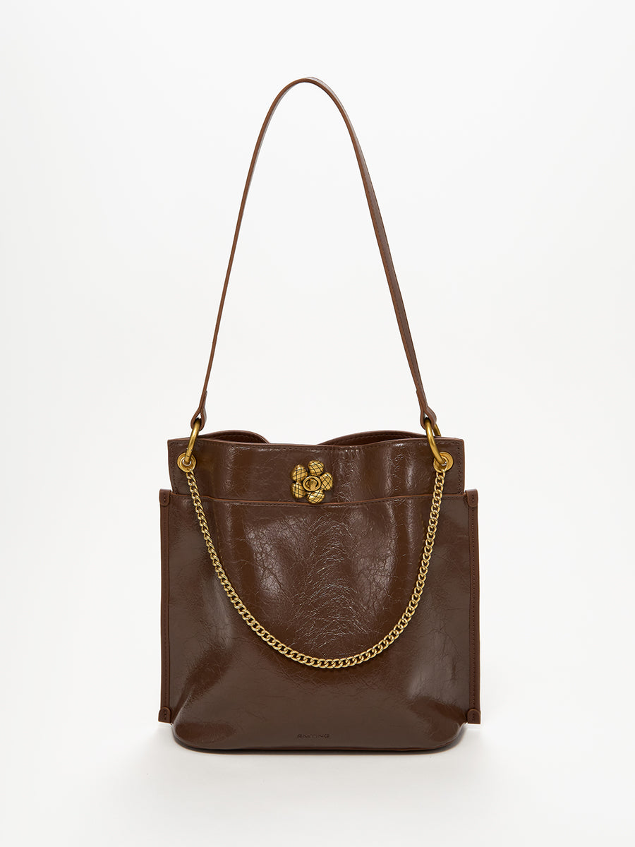 Beautiful Woman at Sunset-Large Capacity Bucket Bag