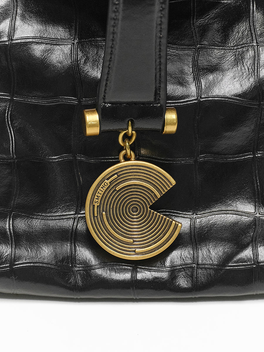 Plaid large capacity shoulder bag tote bag