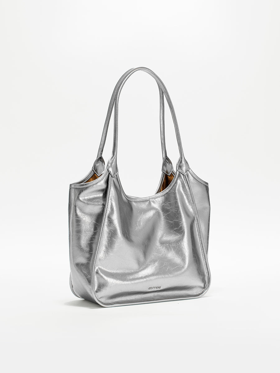 Fashionable oversized underarm tote bag