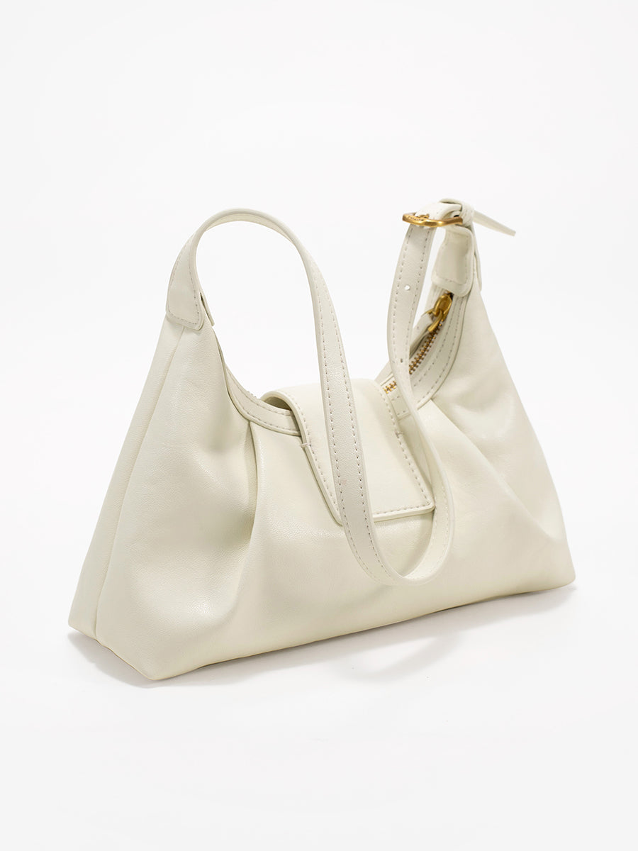 Crescent-shaped delicate hobo bag