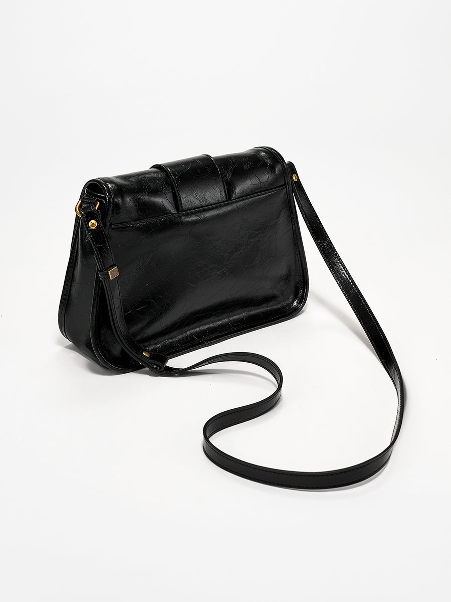 Retro magnetic buckle underarm bag single-shoulder bag