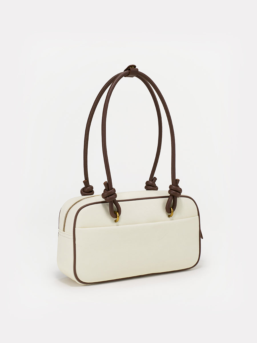 Color-blocking design boston bag