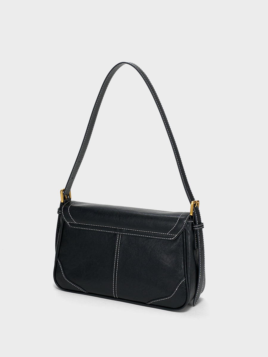 Semi-cooked Cheese-Crossbody Baguette Bag