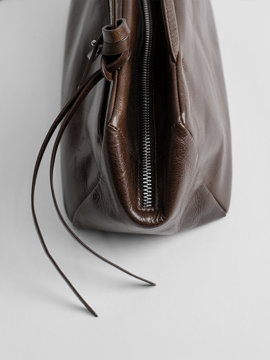 First-layer cowhide Boston bag