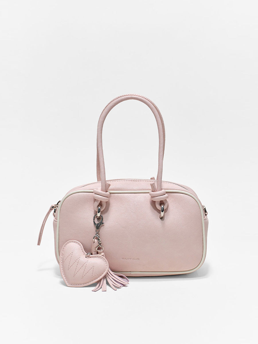 Compact and portable handbag boston bag