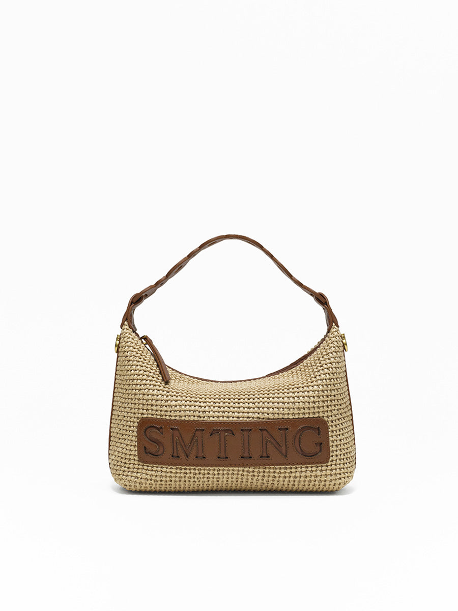 French woven handbag underarm bag
