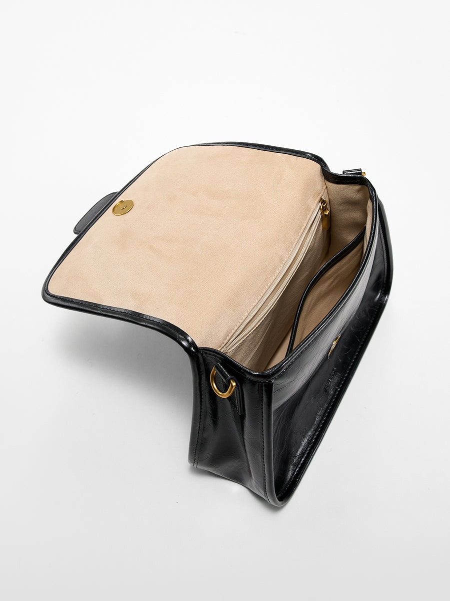 Retro magnetic buckle underarm bag single-shoulder bag