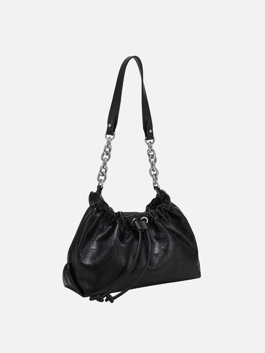 Pleated cloud bag underarm bag