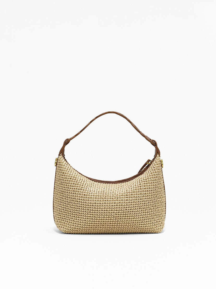 French woven handbag underarm bag