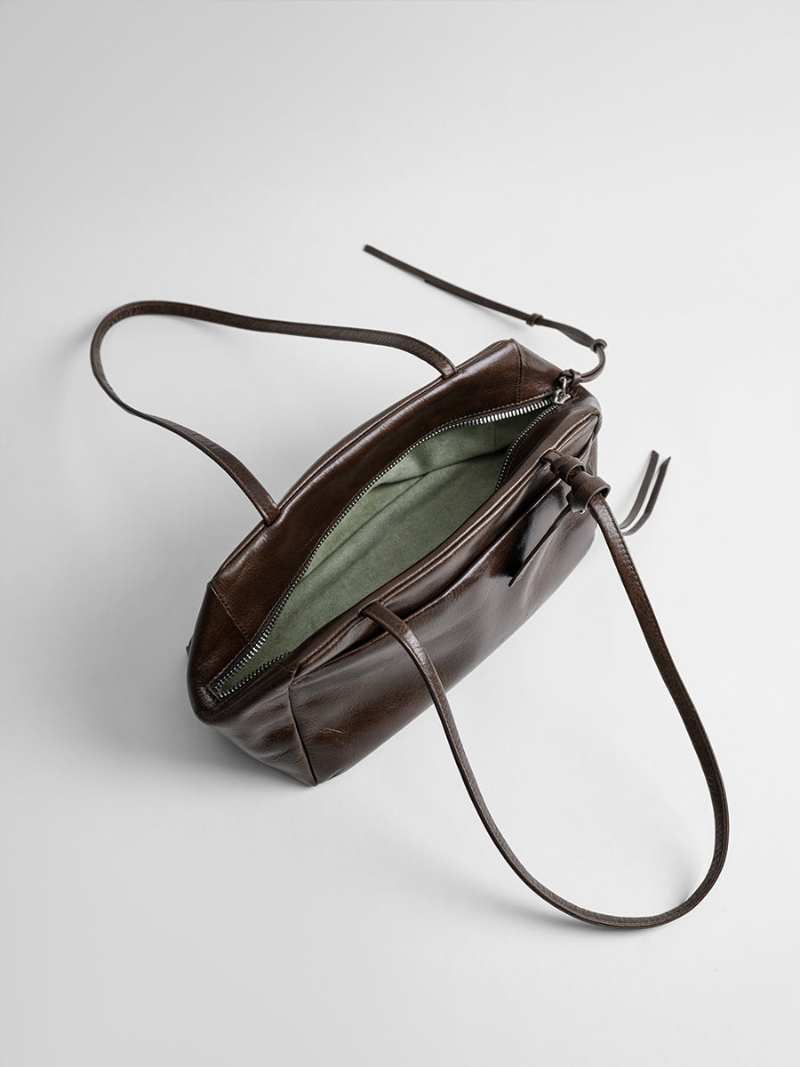 First-layer cowhide Boston bag