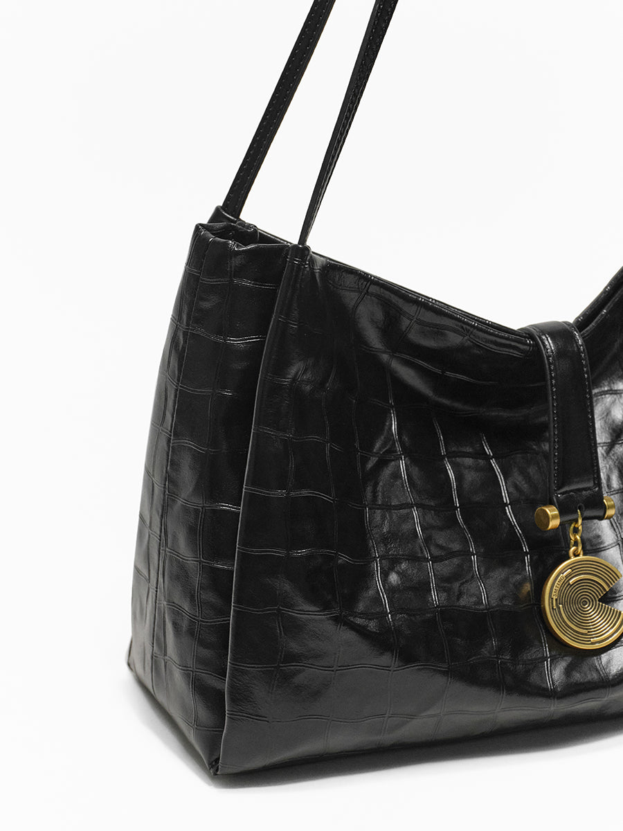 Plaid large capacity shoulder bag tote bag