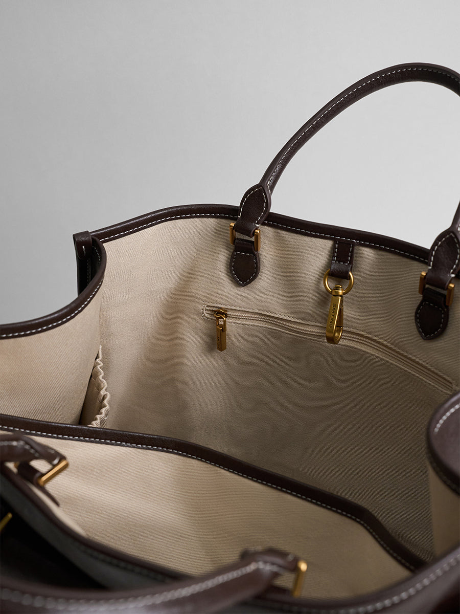 Large-capacity commuting handbag