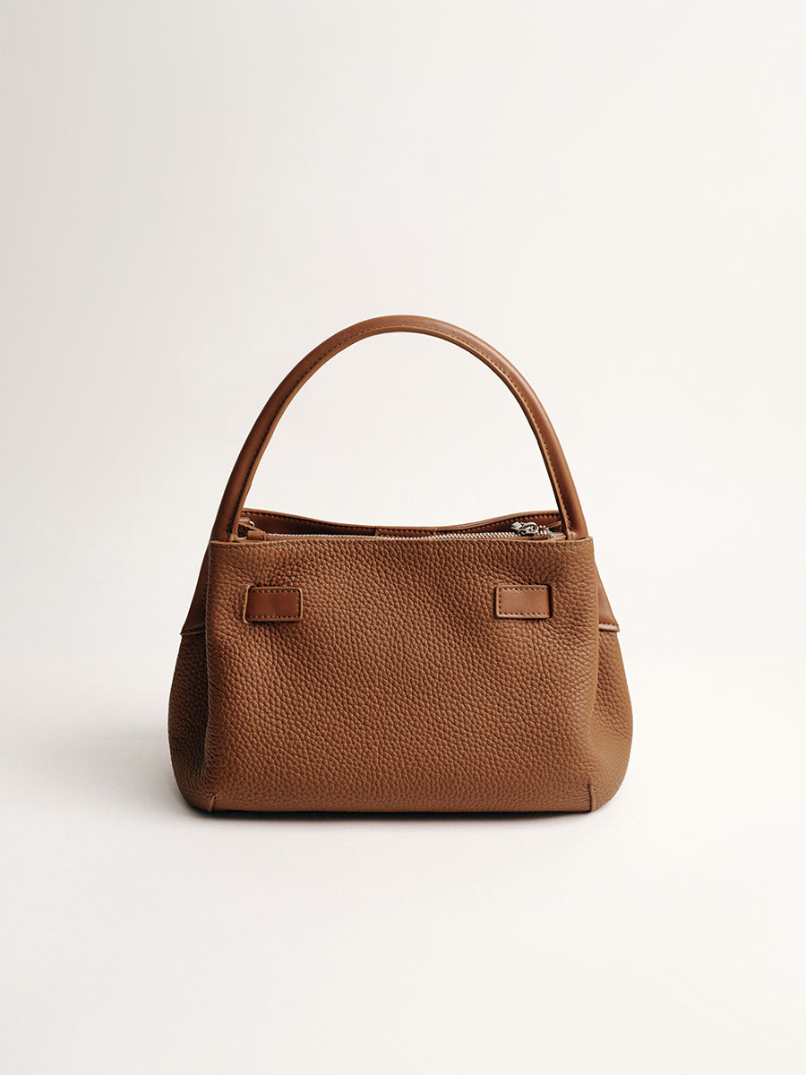 FIRST-LAYER COWHIDE BUCKET BAG